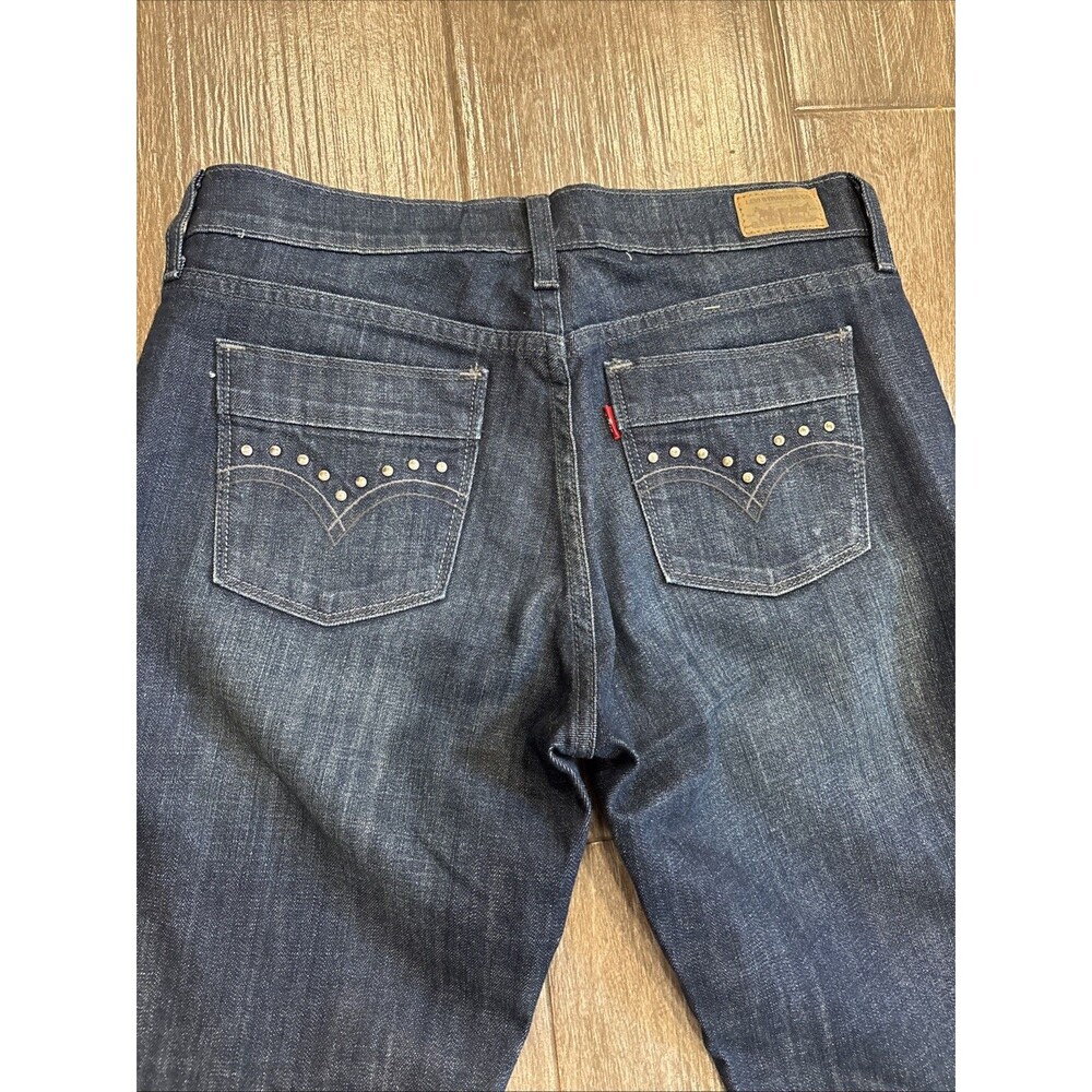 Levi's Women's Boot Cut Jeans - Dark Blue - Picture 8 of 13